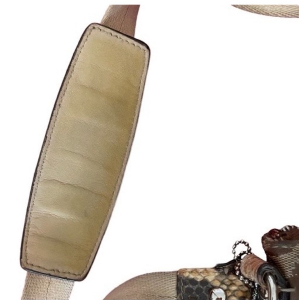 Rare Coach Sutton Signature Python Crossbody Khak… - image 5